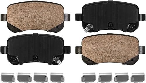 Miniatura 393 de Detroit Axle - Pastillas de Freno Delantero para Ford Fusion Lincoln MKZ Zephyr Mercury Milan Mazda 6, Pastillas de Freno Cerámica Reemplazo