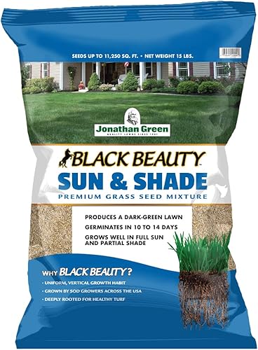 Miniatura 1 de Jonathan Green 12004 Black Beauty Sun  Shade Grass Seed - Semilla de césped para temporada fría 15 libras