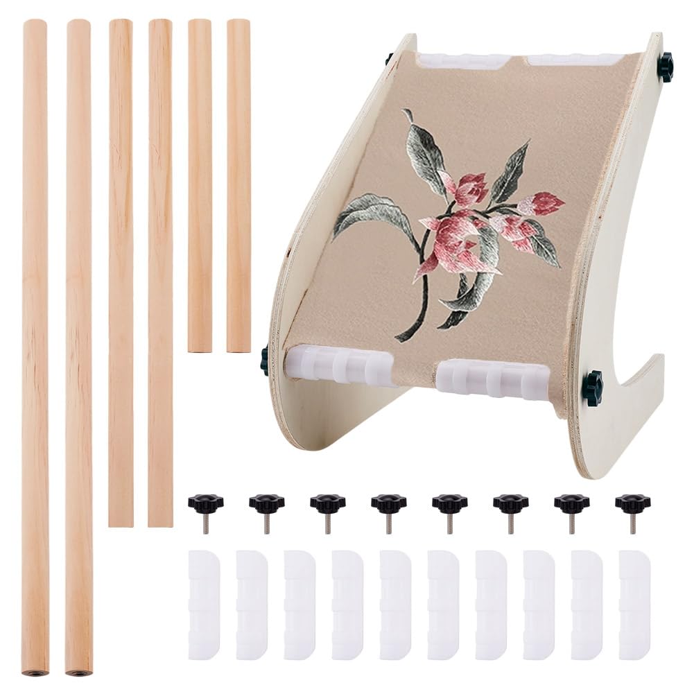 Support pour point de croix en bois pour soulager vos mains fatiguées