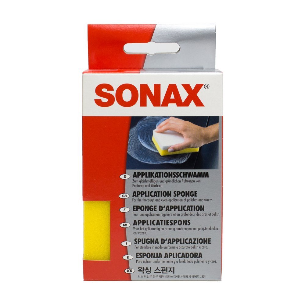 SONAX 4X 04173000 - Spugna per lucidatura a cera, 1 pezzo