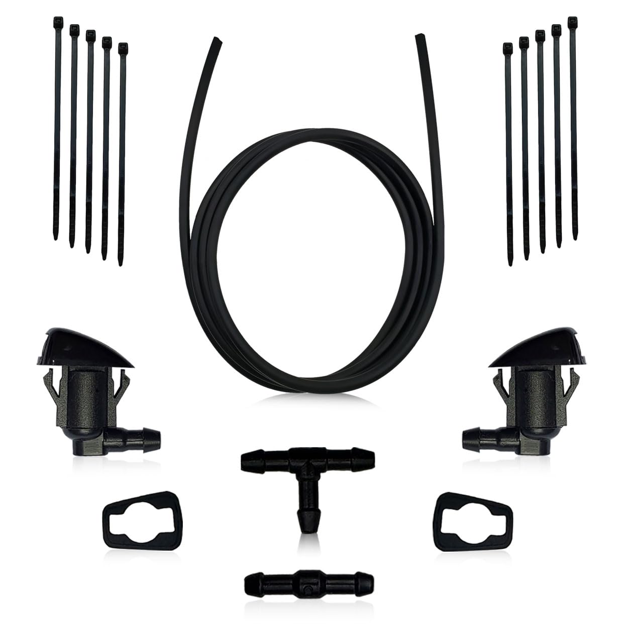 X AUTOHAUX Kits Buse De Lave-Glace 55157319AA Pour Dodge Nitro Tuyau D