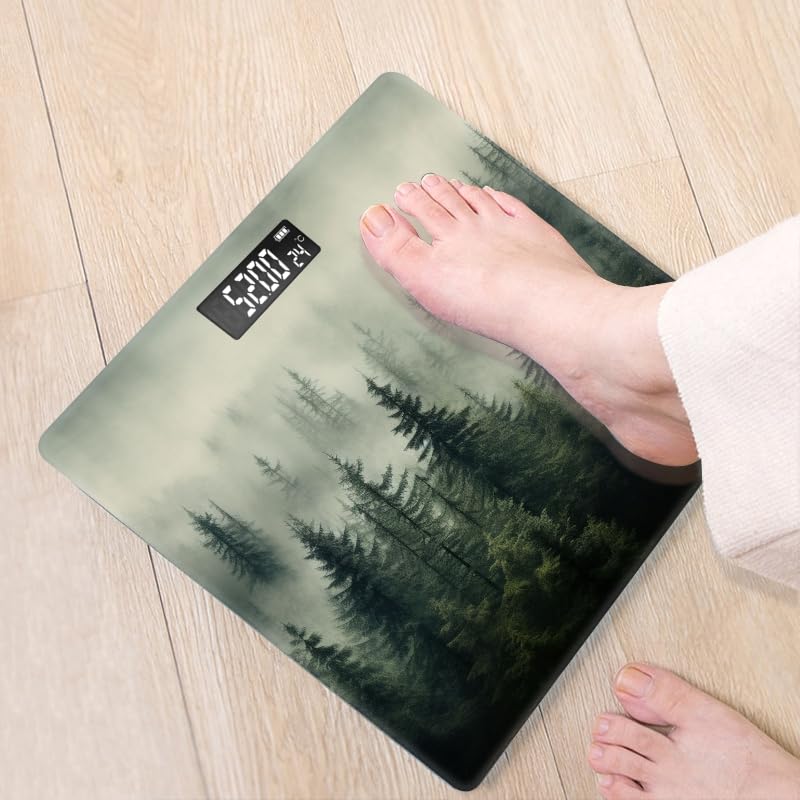 Báscula digital de baño precisión 400 lbs con pantalla LED miniatura 7