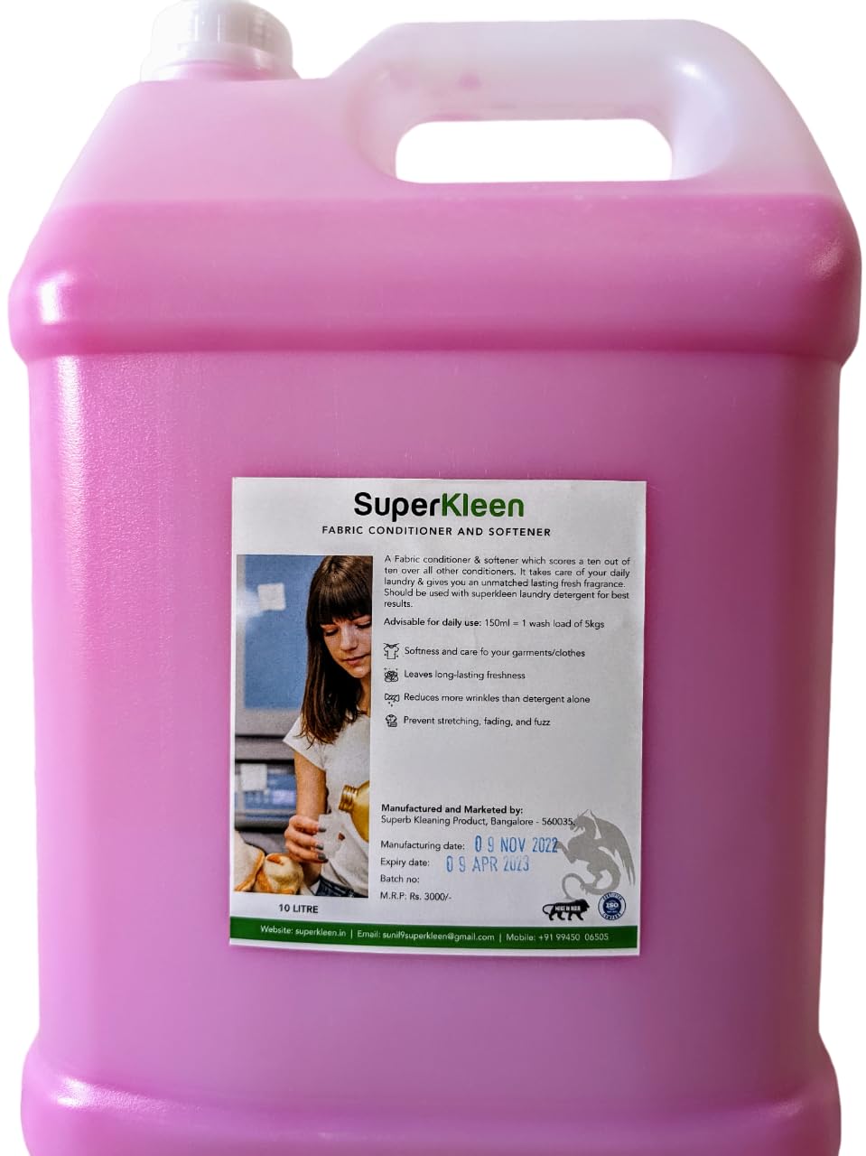 Superkleen Fabric Conditioner and Softener, 10 Liters (B071HVKC5H) Amazon Price History, Amazon Price Tracker