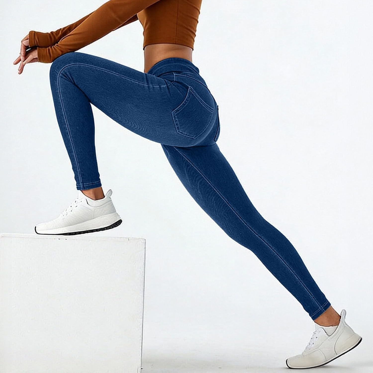 Pull On Jeans for Women High Waisted Tummy Control Stretchy Denim Pants Skinny Slim Fit Lightweight Sweatpants 2026