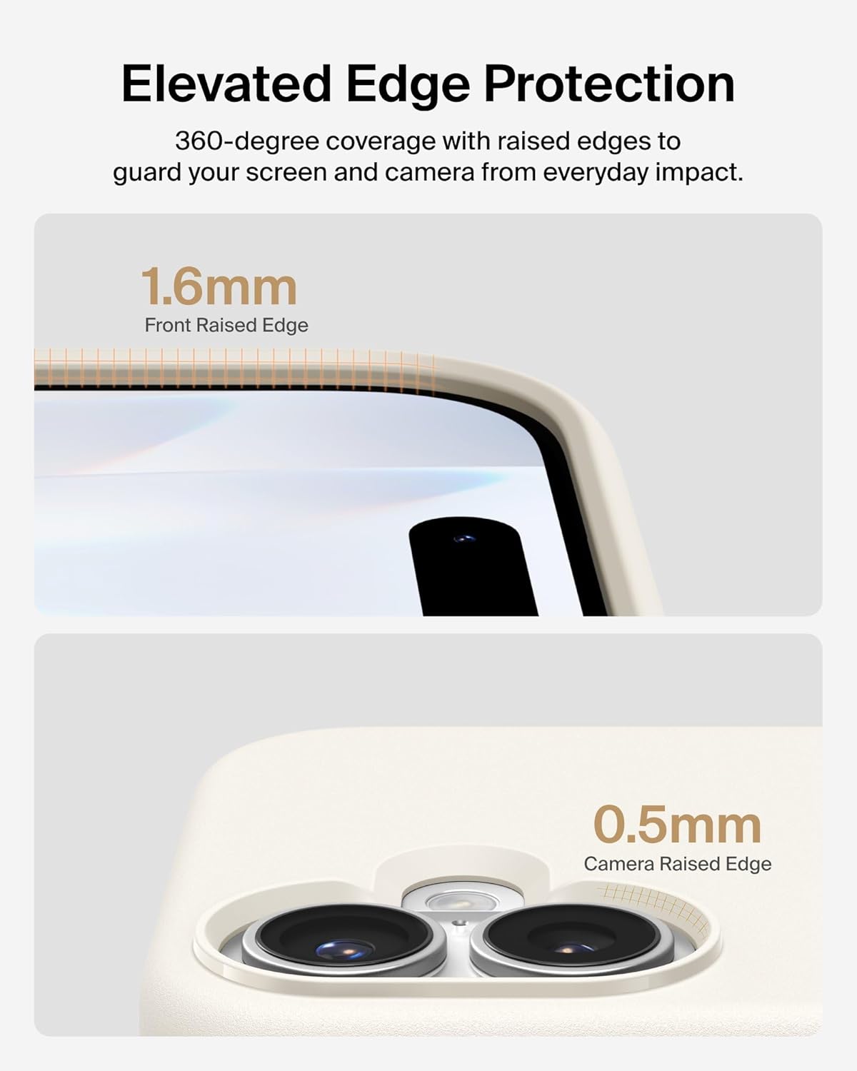 Belkin for iPhone 17 Case, Protect, MagSafe Compatible w/Anti-Scratch & Anti-Yellowing Treated Coating, Touch Sensitive Camera Control - Military Grade, Slim Design, Shockproof, Protective