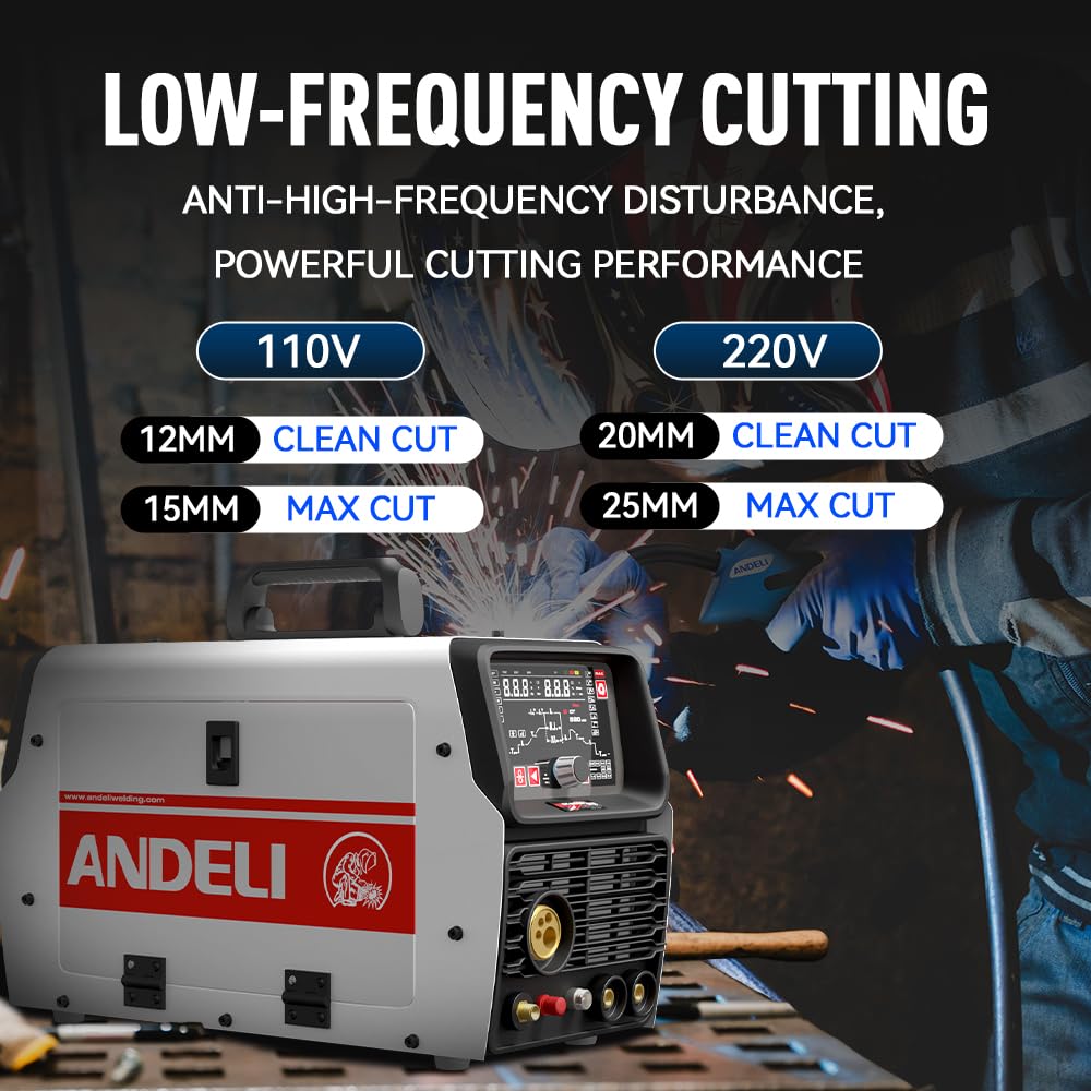 Amazon | ANDELI 半自動溶接機 アルミ溶接可能 100V/200V MIG TIG CUT
