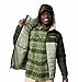 Columbia Men's Powder Lite II Hooded Jacket, Safari/Greenscape, Medium