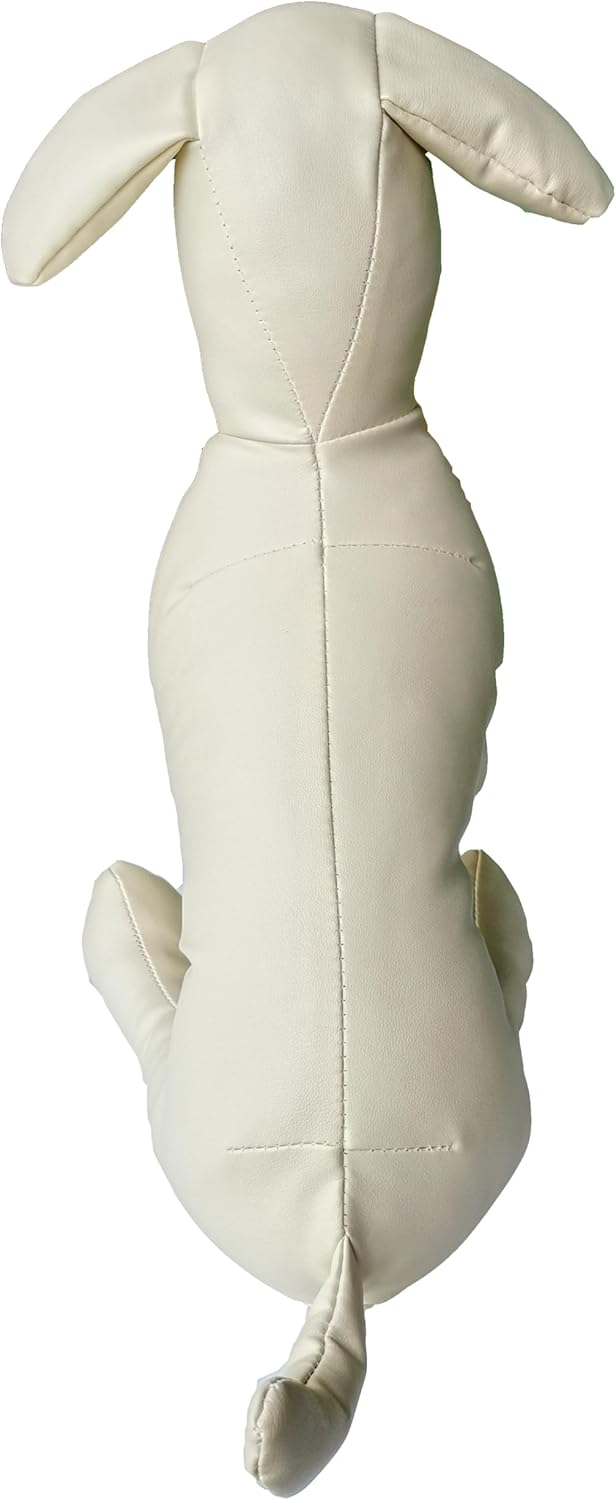 Sitting Dog Mannequin Standing Pet Clothing Display Mannuquins (White-Sitting, Large)