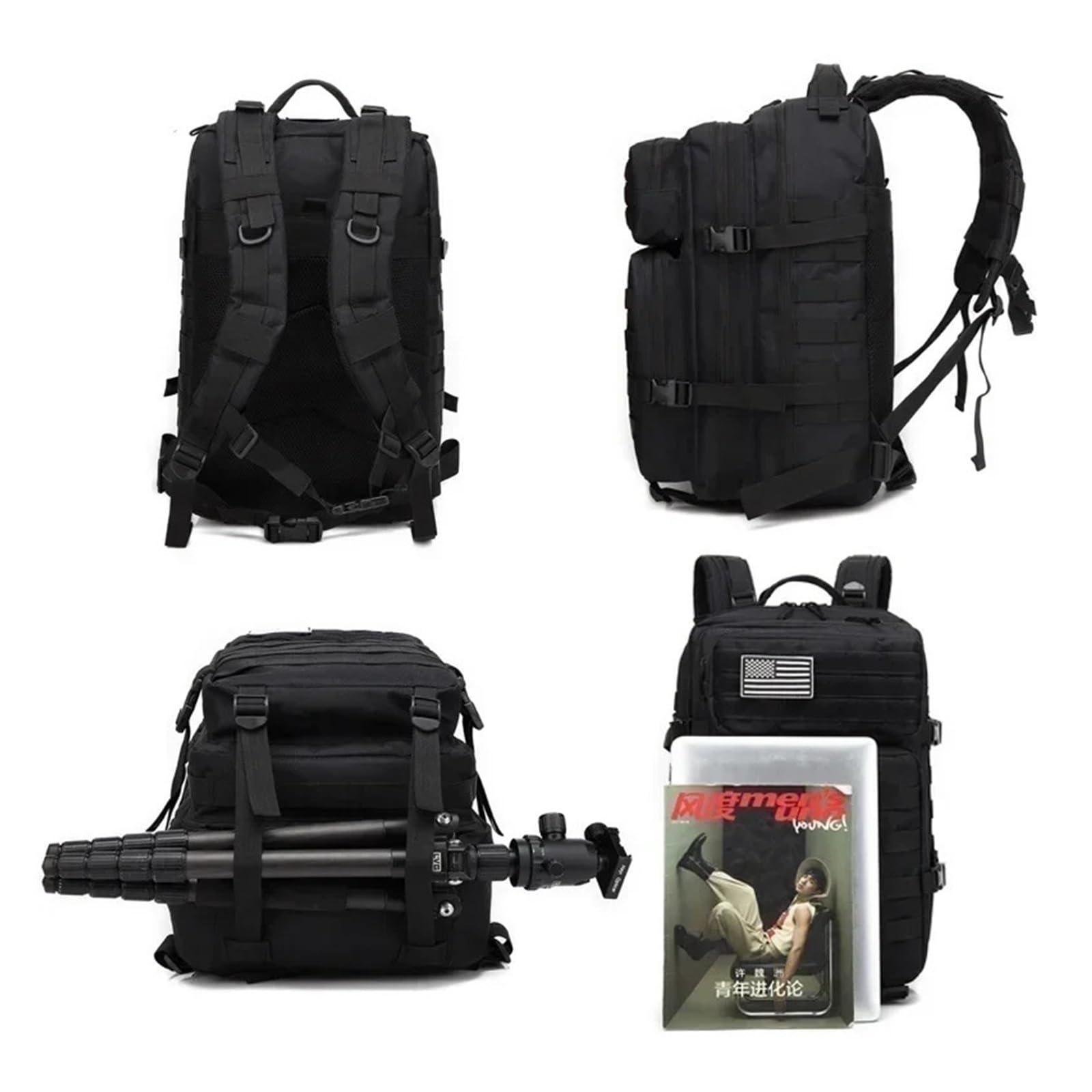 30L/50L 1000D Nylon Waterproof Trekking Fishing Hunting Bag