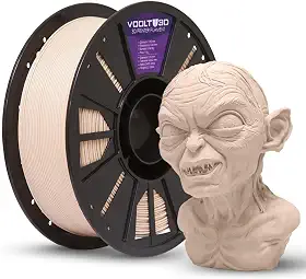 Filamento PLA Velvet High Speed 1Kg 1,75mm Efeito Aveludado Impressora 3D FDM Voolt3D (Caucasiano Velvet)