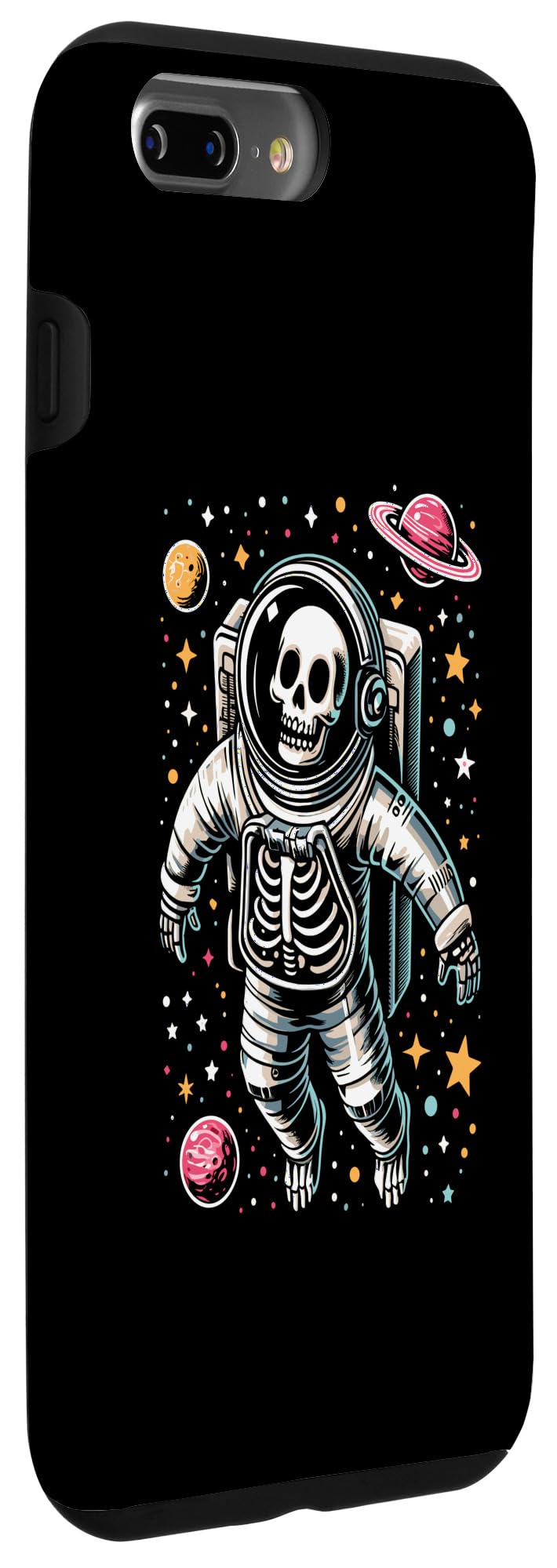 iPhone 7 Plus/8 Plus Skeleton Space Astronaut Saturn Funny Halloween Case - Image 3