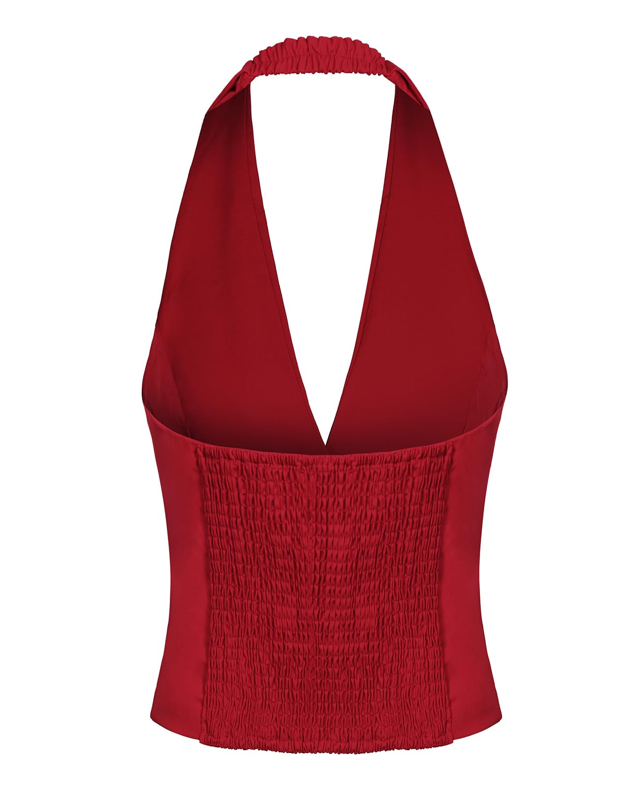 Chaleco corto para mujer, con 3 botones, cuello halter, solapa con muesca, chaleco formal de esmoquin, bolsillos soldados, chaleco de oficina