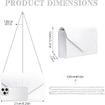 Larcenciel Elegant Gold/Silver Satin Evening Clutch Purse for Women, Pleated Envelope Party Bags with Detachable Chain Strap