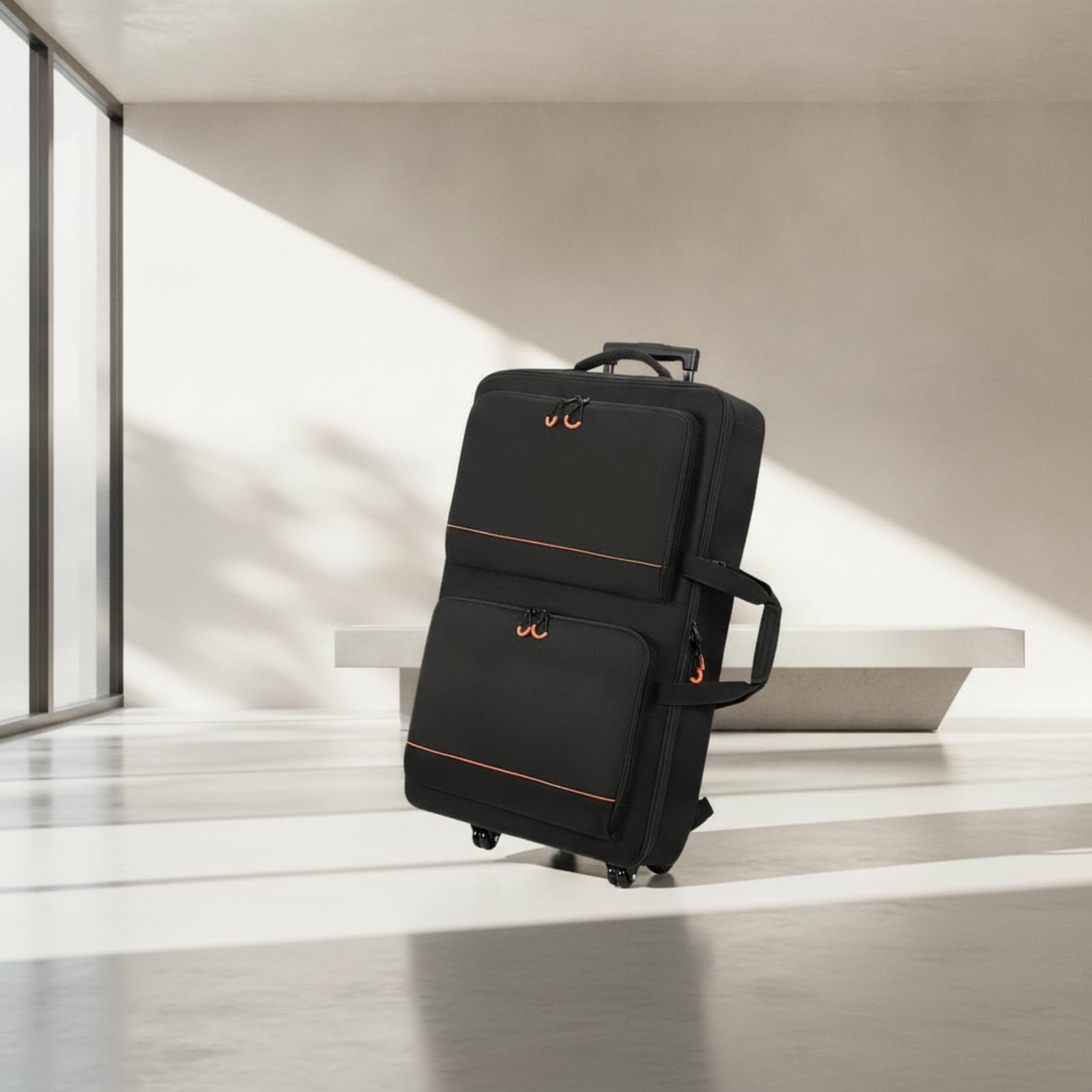 Zaino con Scomparto Anteriore Imbottita Borsa Grande Capacità Custodia per, Concerti