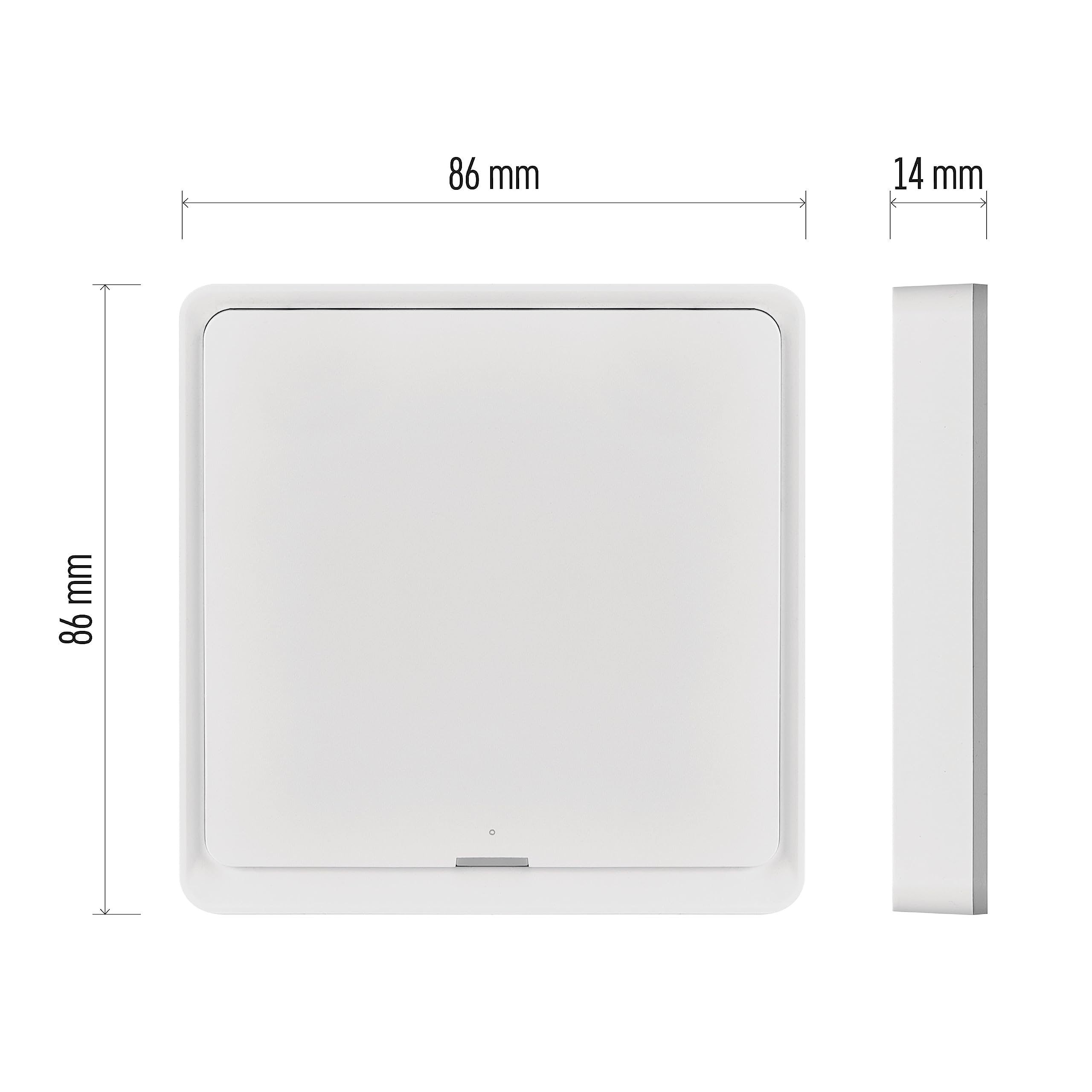EMOS GoSmart Home przenośny przełącznik sceny z wyświetlaczem LED i aplikacją – ZigBee – zasilanie bateryjne – 1 przycisk, 3 sceny – steruje nieograniczoną liczbą inteligentnych urządzeń lub lamp –