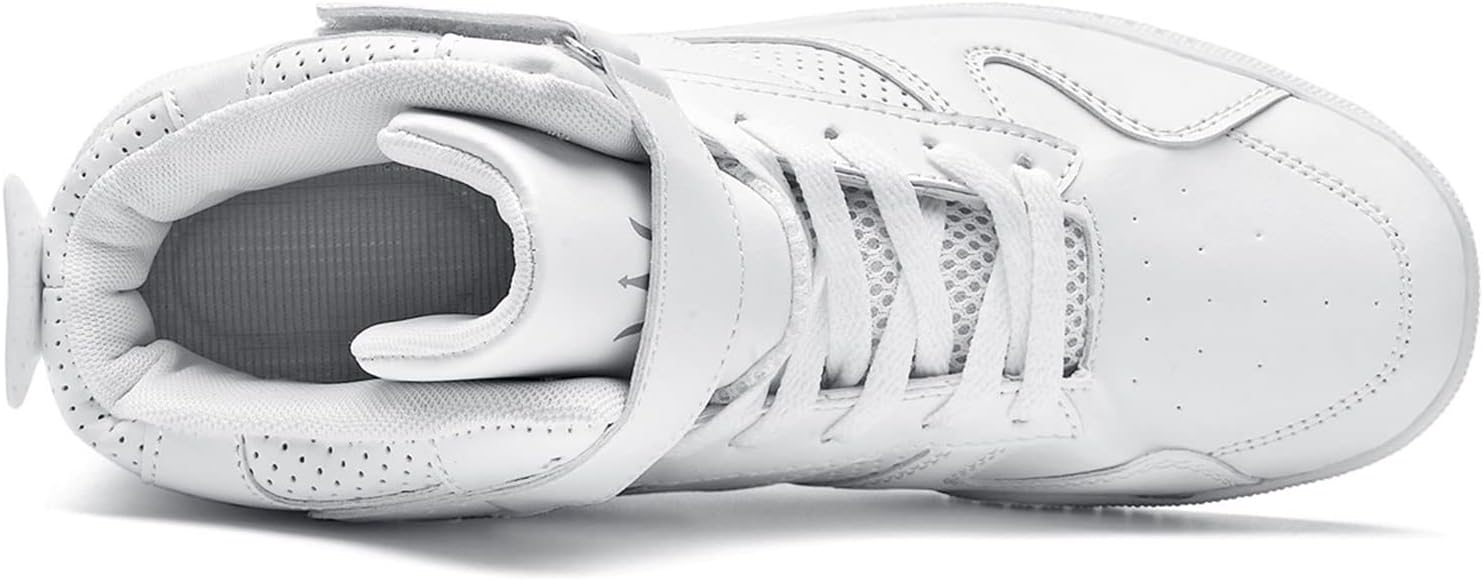 FZUU Men's Fashion High Top Leather Street Sneakers Sports Casual Shoes - Image 4