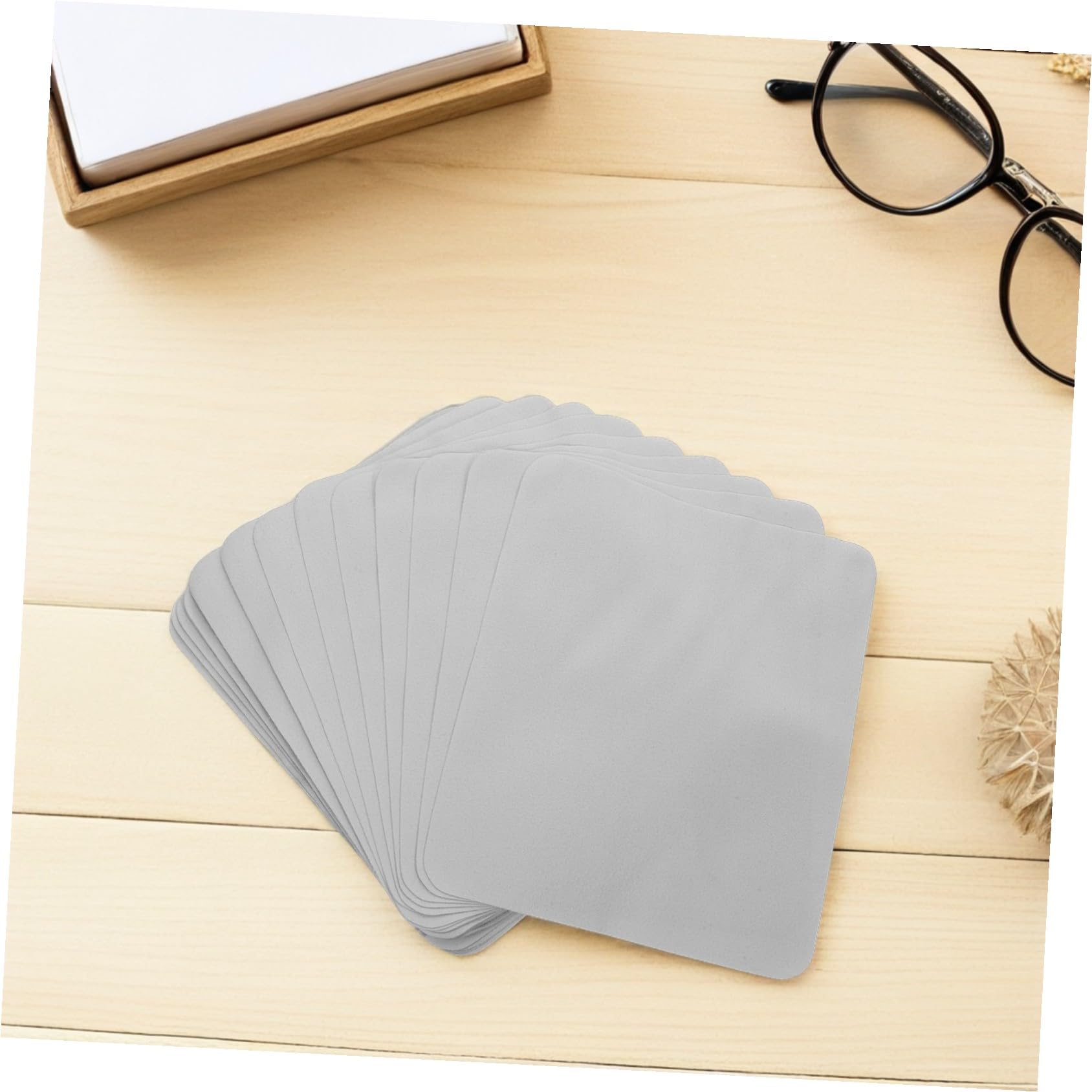 100 Paños Limpiadores De Gafas Paños De Microfibra Para Limpiar Cristales Para Lentes Para Limpiar Gafas Gris