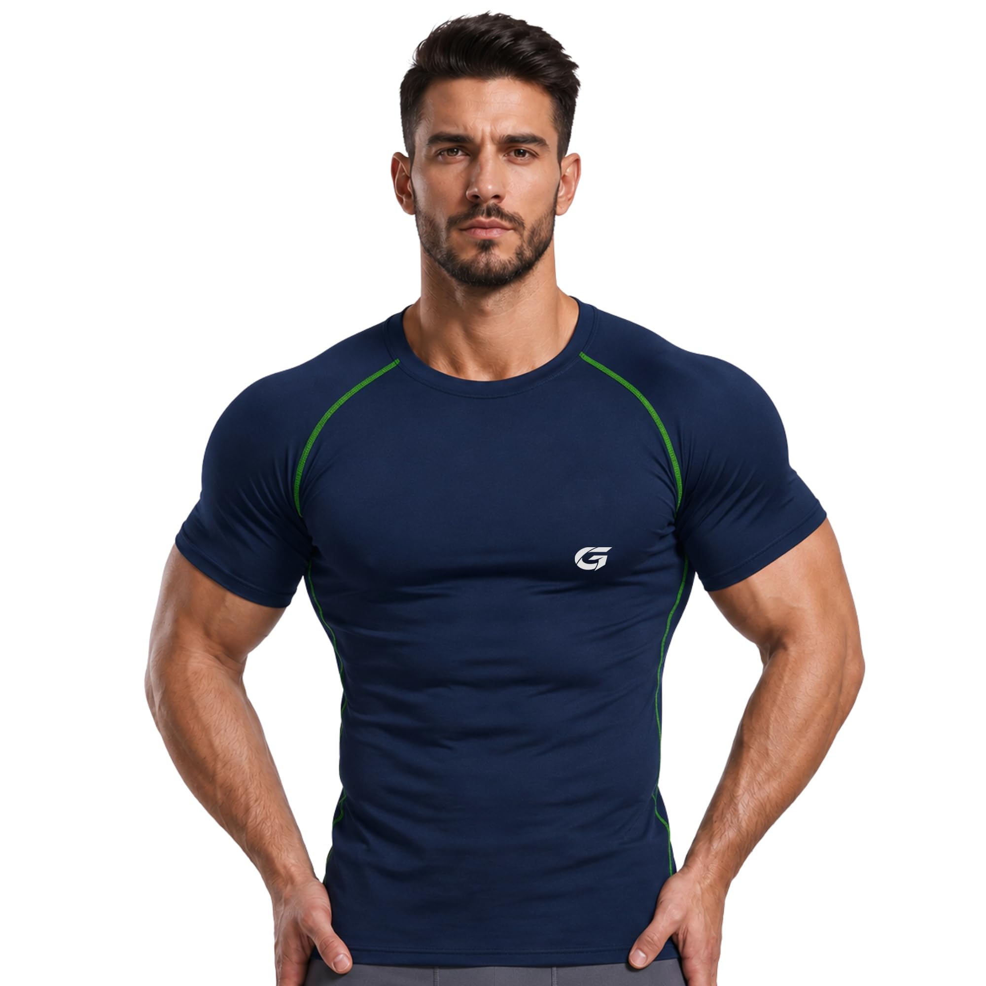 gymific Compression Swimming Tshirt Half Sleevs for Men-picture-11
