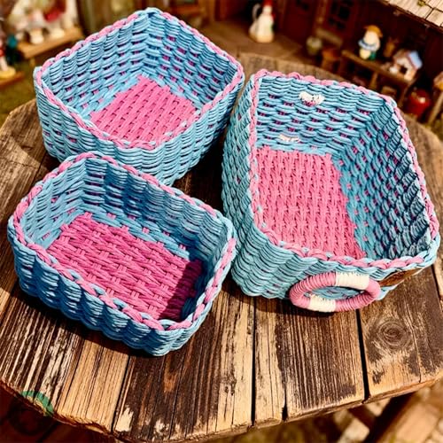 Set de 3 cestas de almacenamiento recicladas - 50% de descuento