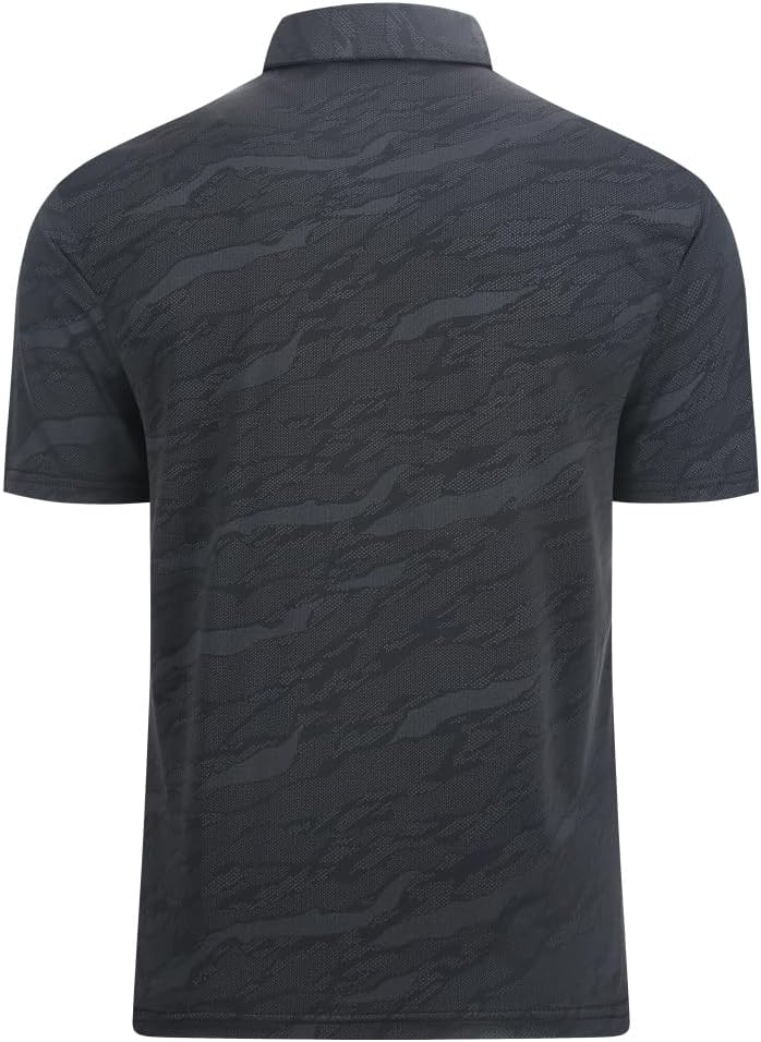Mens Golf Shirts Short Sleeve Polo Shirt Dry Fit Performance Moisture Wicking Casual Quick Dry Golf Shirt for Men