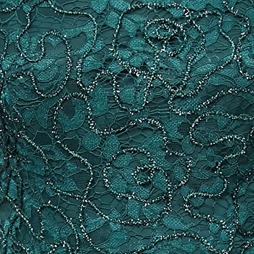 Image of Alex Evenings Women's Tea Length Dress with Rosette Detail (Petite and Regular)