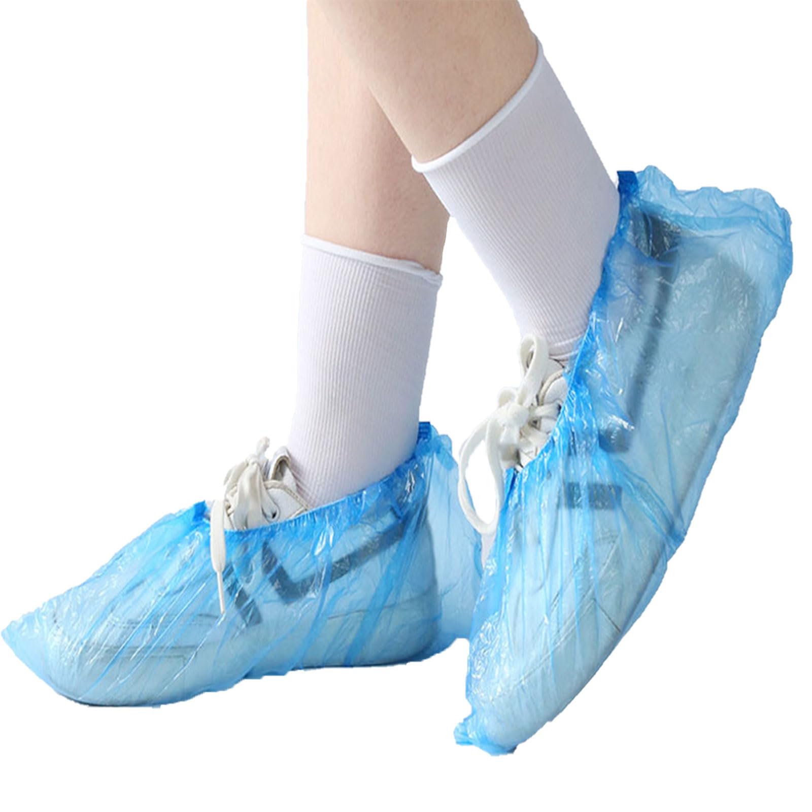 Dxcaicc Lot de 1 000 (500 Paires) de Couvre-Chaussures jetables, imperméables et antidérapants,Taille adaptée à la Plupart, Protecteur de Chaussures pour l'intérieur