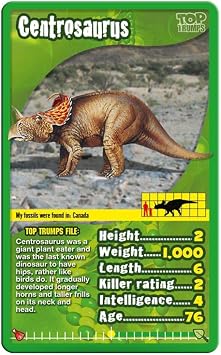 Top Trumps Dinosaurs Classics Card Game, Learn About The Tyrannosaurus Rex, Stegosaurus, Giganotsaurus in This Educational Pack, Gift and Toy for Boys and Girls Aged 6 Plus