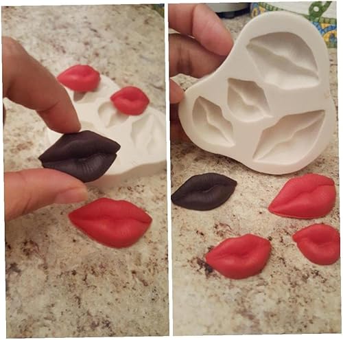 Miniatura 6 de Molde de silicona sexy para labios en forma de fondant, molde de pasta de goma de chocolate, moldes de artesanía de azúcar, herramientas de
