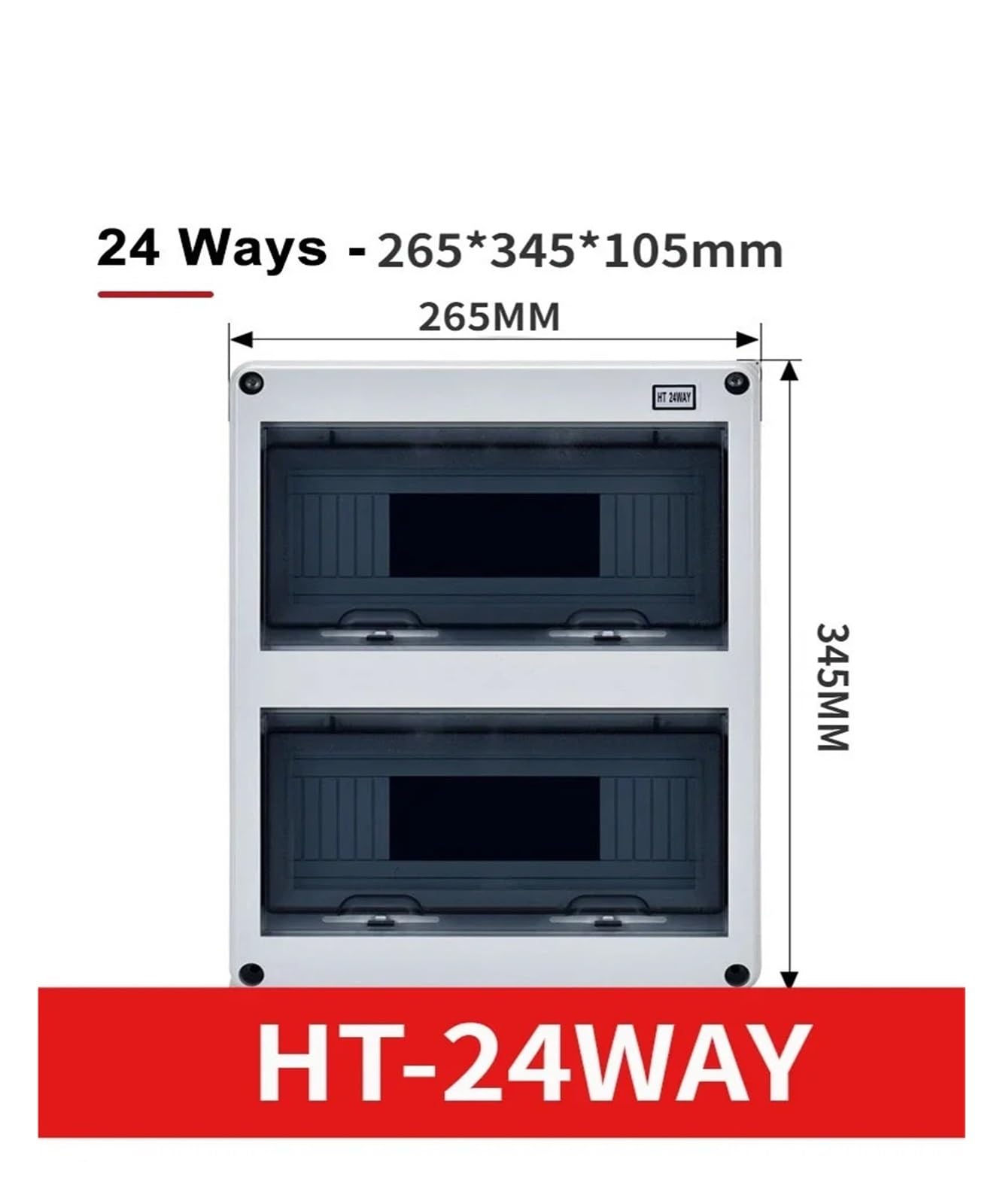 Scatola di Giunzione di Progetto in plastica, Serie HT-24 Casse di distribuzione elettrica for Esterni MCB Case PC Scatole di Giunzione in plastica IP65