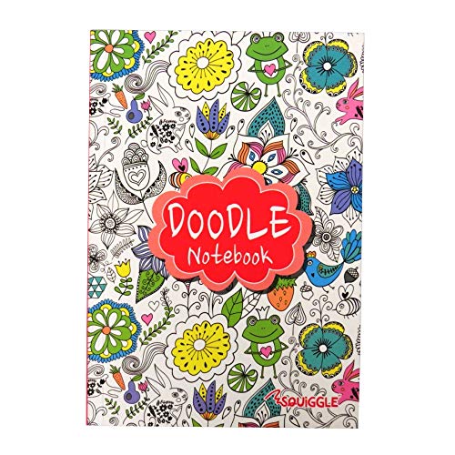 Squiggle Martello A5 Doodle Colouring Notebook Notepad 96 Lined Pages X1 Book