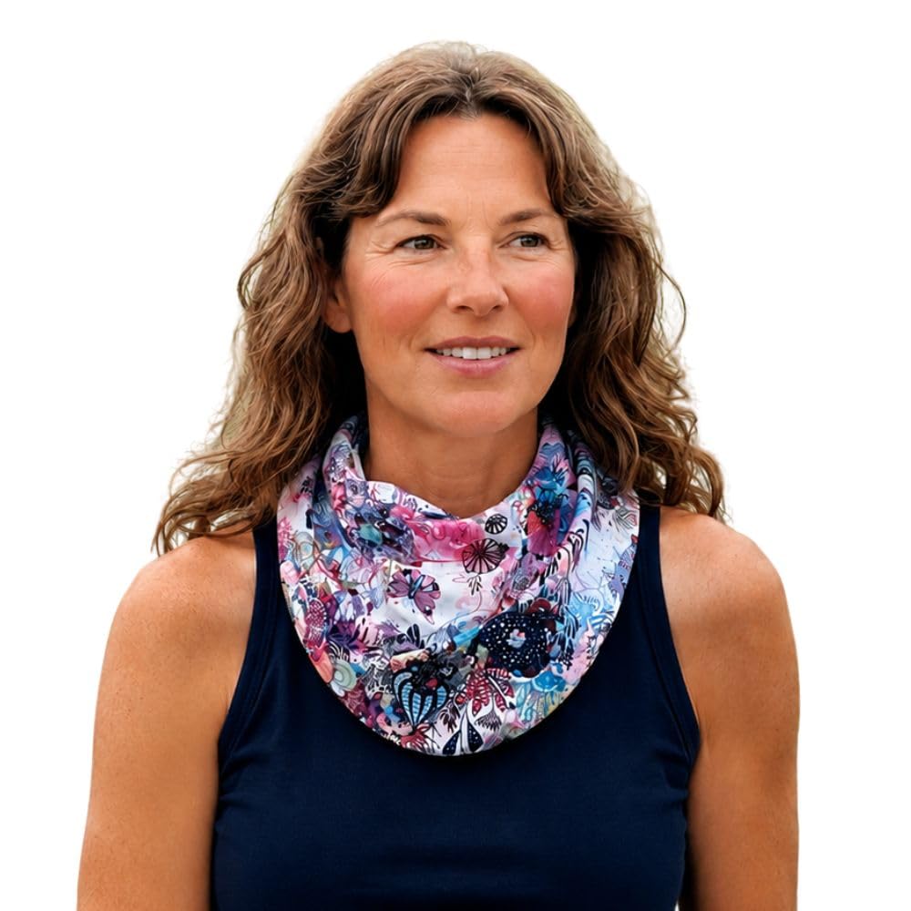 BANDI UPF 50+ Sun Protective Wrap – Reversible Neck Gaiter, Lightweight Scarf with UV Protection for Travel, Made in USA