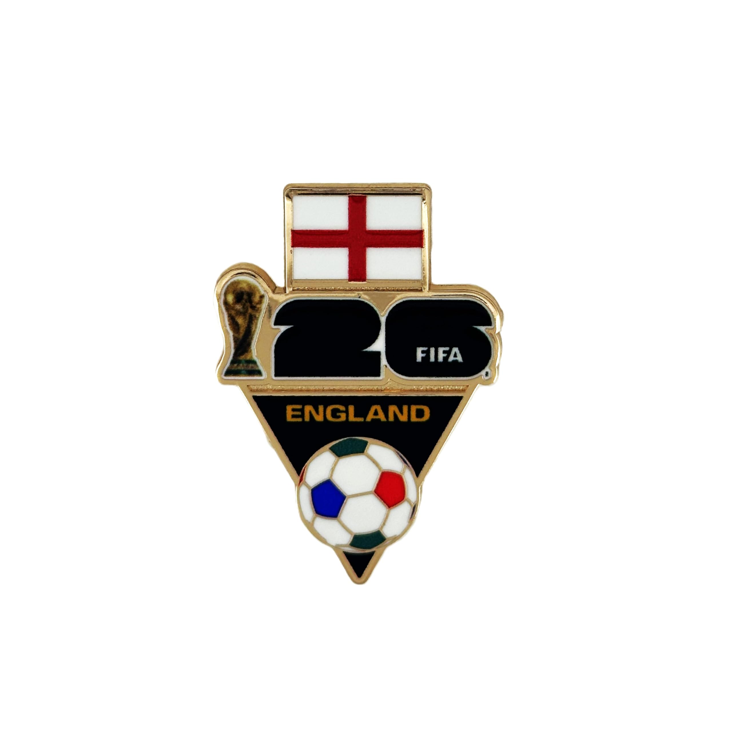 HONAV 2026 FIFA World Cup England Soccer Ball Lapel Pin - Premium Zinc Alloy, Officially Licensed Collectible Souvenir - Gift & Event Keepsake For Hats, Bags & Collections โ image 1