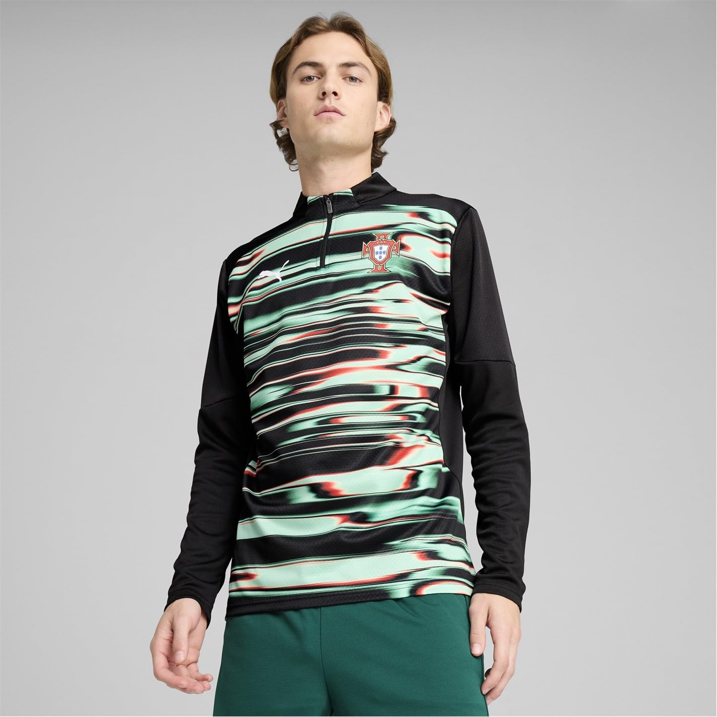 PUMA Portugal Prematch 1/4 Zip Sweatshirt 2025 Herren