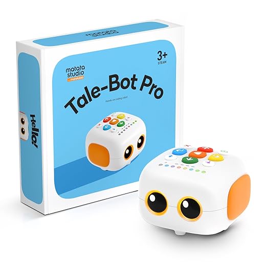 Matatalab TaleBot Coding Robot Basic for Kids Ages 3-5, Screen-Free Interactive STEM Toys, Educational Learning Robots Toy for Boys & Girls to Learn Coding Basics, Ideal Gift for Homeschool Christmas