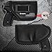 2 PACK IWB Holster with Laser Sight, Concealed Carry Gun Holster for Women/Men, ECO Leather Concealment Inside Waistband Holsters with Metal Clip Fits Most Midsize & Compact 9/40/45 & Laser Attachment