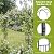 IRONMAX Garden Arch, Heavy Duty Galvanized Steel Garden Arbor with 8 Ground Stakes, Outdoor Garden Trellis for Climbing Plants Roses Vines & Wedding Ceremony Party, 86 Inch