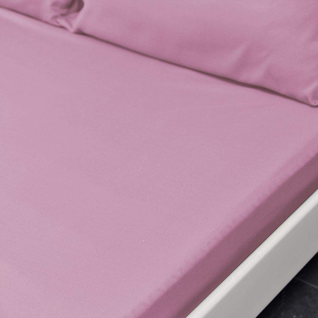 John Aird Microfibre Plain Fitted Sheet (King, Pink) — image 1