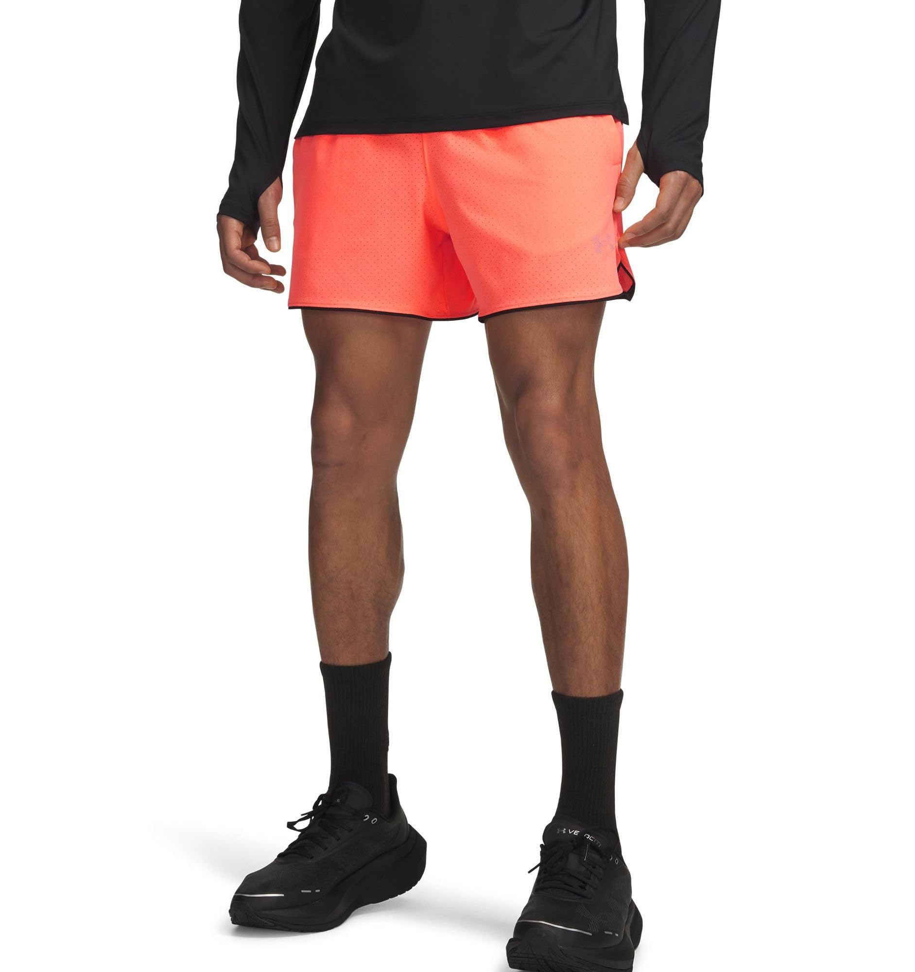 Under Armour Velociti Pro Vent 5In Short de Running Hommes Orange - electrictangerine/Reflective S