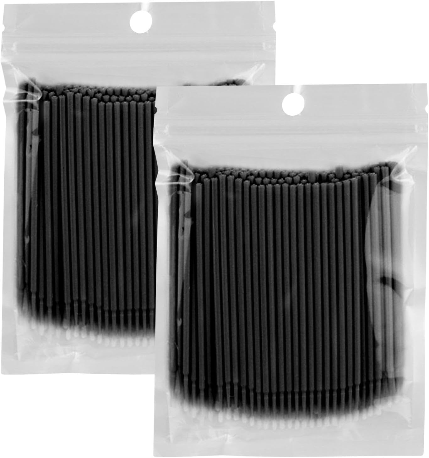 200 Pcs Micro Applicator Brushes, Eyelash Extension Applicators, Eye Extension Micro Make Up Mascara Brushes for Makeup, Eyelash Extensions(Black)