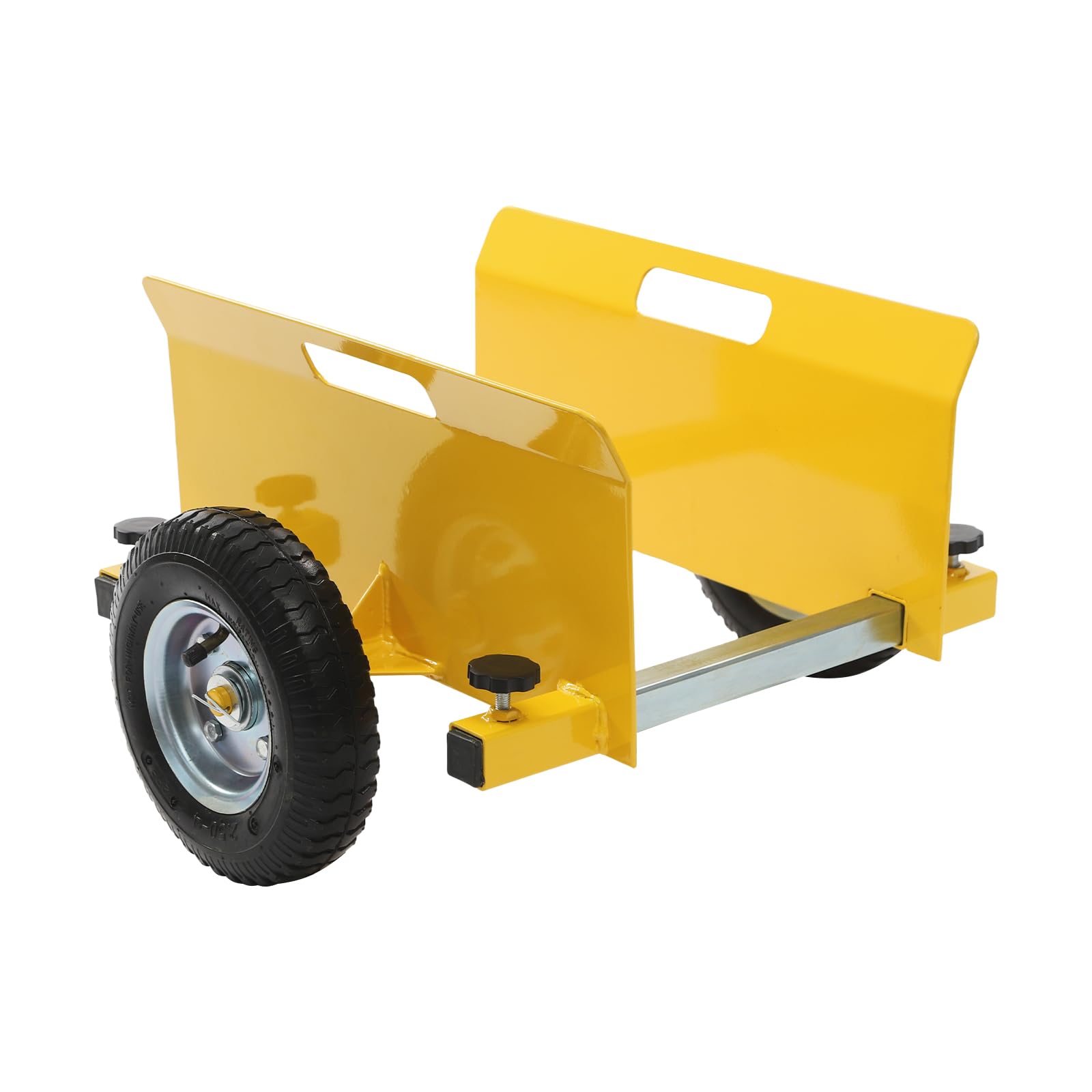 Plattenwagen Transportwagen 8 Zoll Gummiräder 250-300KG Plattenroller 0-23cm Einstellbarer Bereich der Seitenwand Klemmwagen (Gelb)