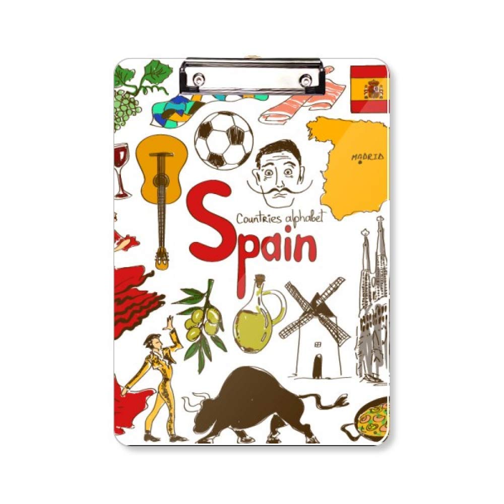 Bloc-notes Espagne A4 avec drapeau national pour bureau - 5
