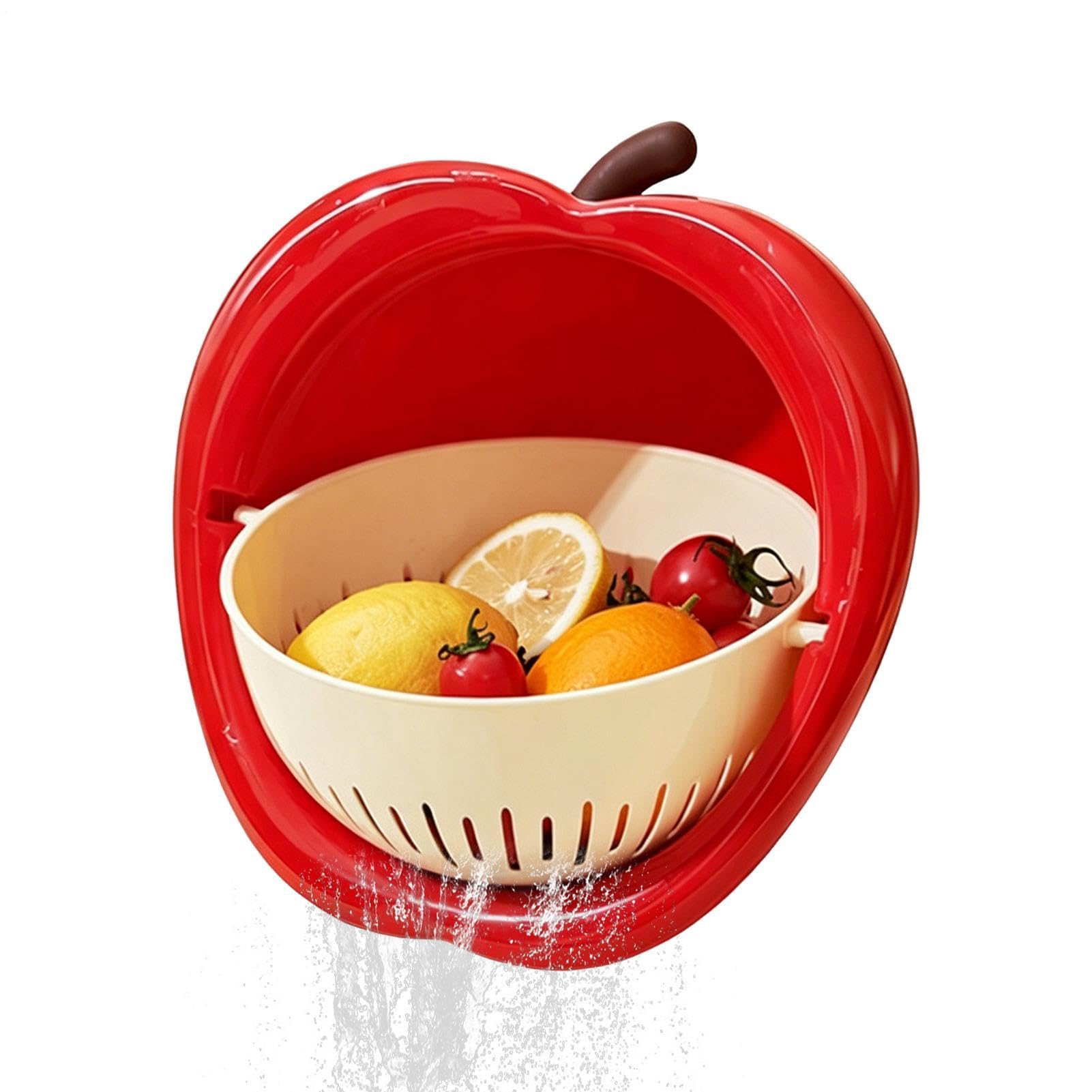 Bol Colador de Cocina Colador Mezclador Multifuncional Con Rápido Y Diseño | Escurridor de Cocina y también Colador para Alimentos para Bayas, Ensaladas, Pastas, Cocina, Lechuga y Comida