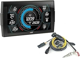 Edge Products CTS3 84130-3 Touch Screen OBD2 Monitor Gauge Scanner & EGT Probe Pyrometer Kit 98620 Compatible with 1996 Vehicles & Newer