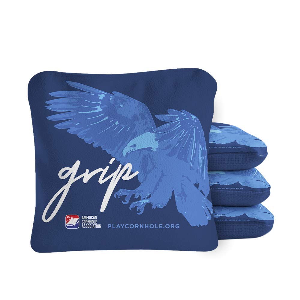American Cornhole Association - Official Dual Sided (Slick n Stick) Professional Cornhole Bags – All Weather – Double-Stitched – Rounded Corners - Eagle Pro Designs