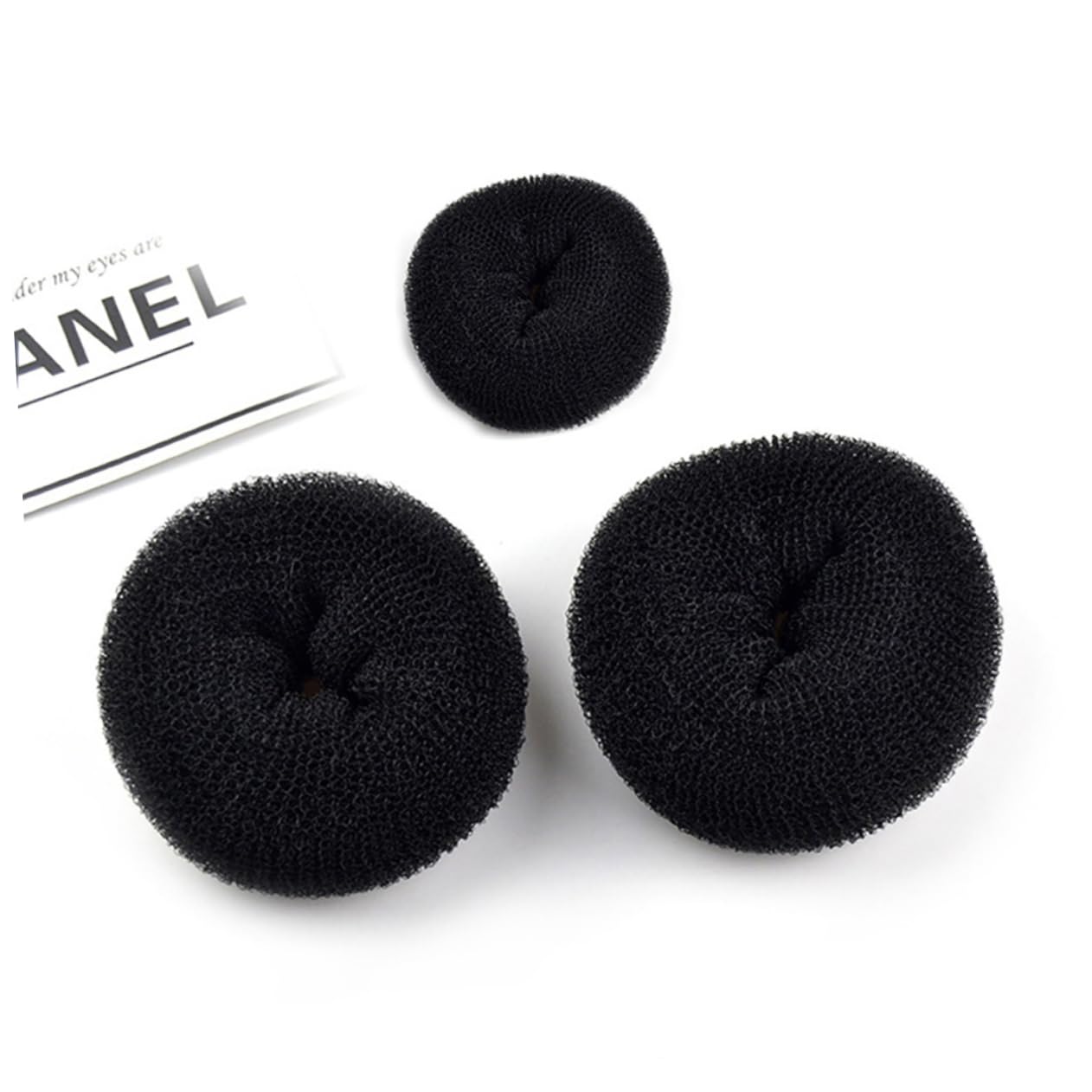 Ipetboom 15Pcs Hair Donut Bun Maker Hair Styling Tool for Elegant Updos Ponytails and Braids Occasion Durable and Easy to Use