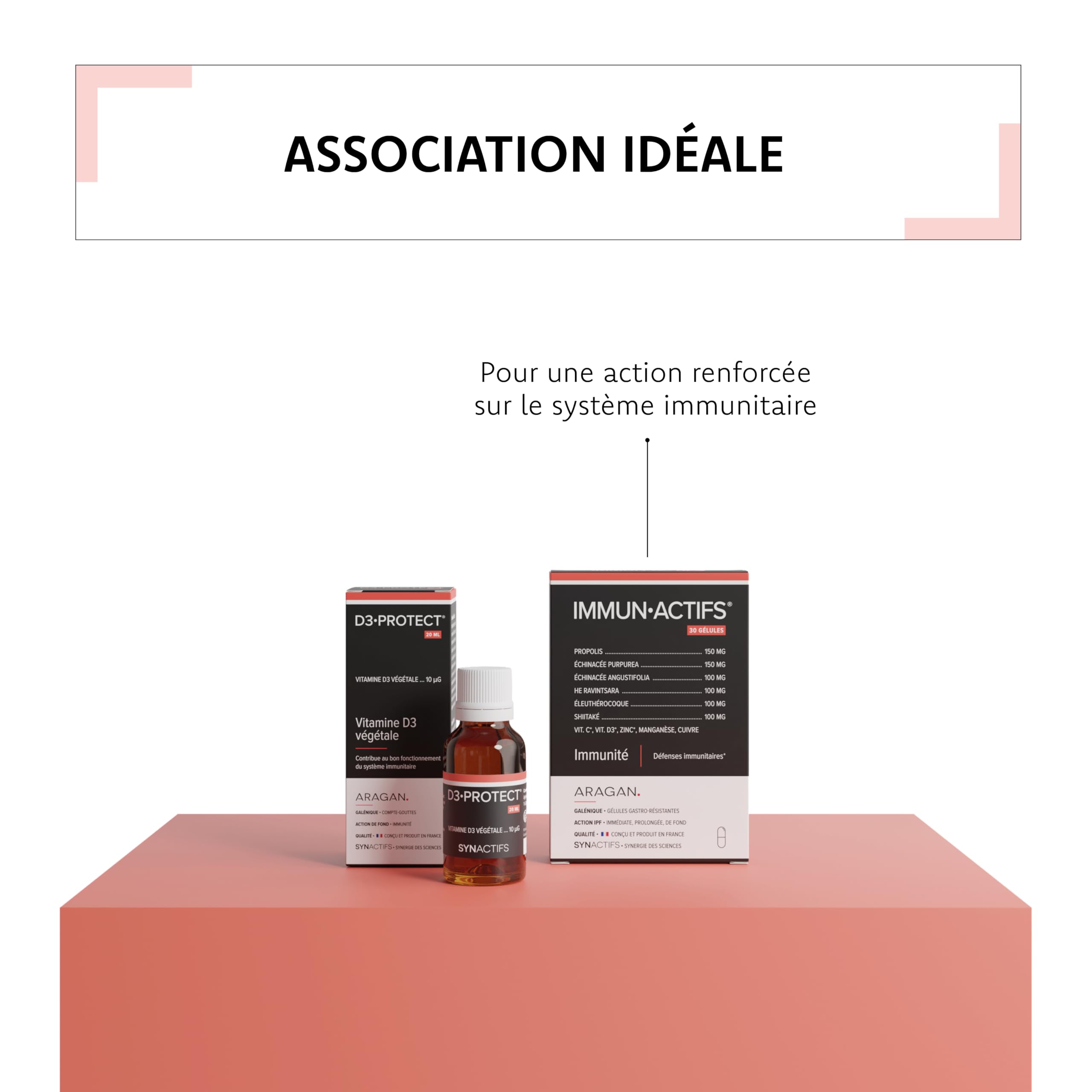 Vitamine D3 2000 UI - Haut Dosage - Complement Alimentaire Immunité - Magnesium, Zinc - Aragan - 60 Gélules - Programme 1 à 2 Mois