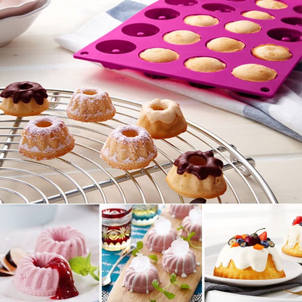 Stampo Per Ciambella In Silicone 23cm - Antiaderente Per Gugelhupf, Torte E Dolci - Foto 8