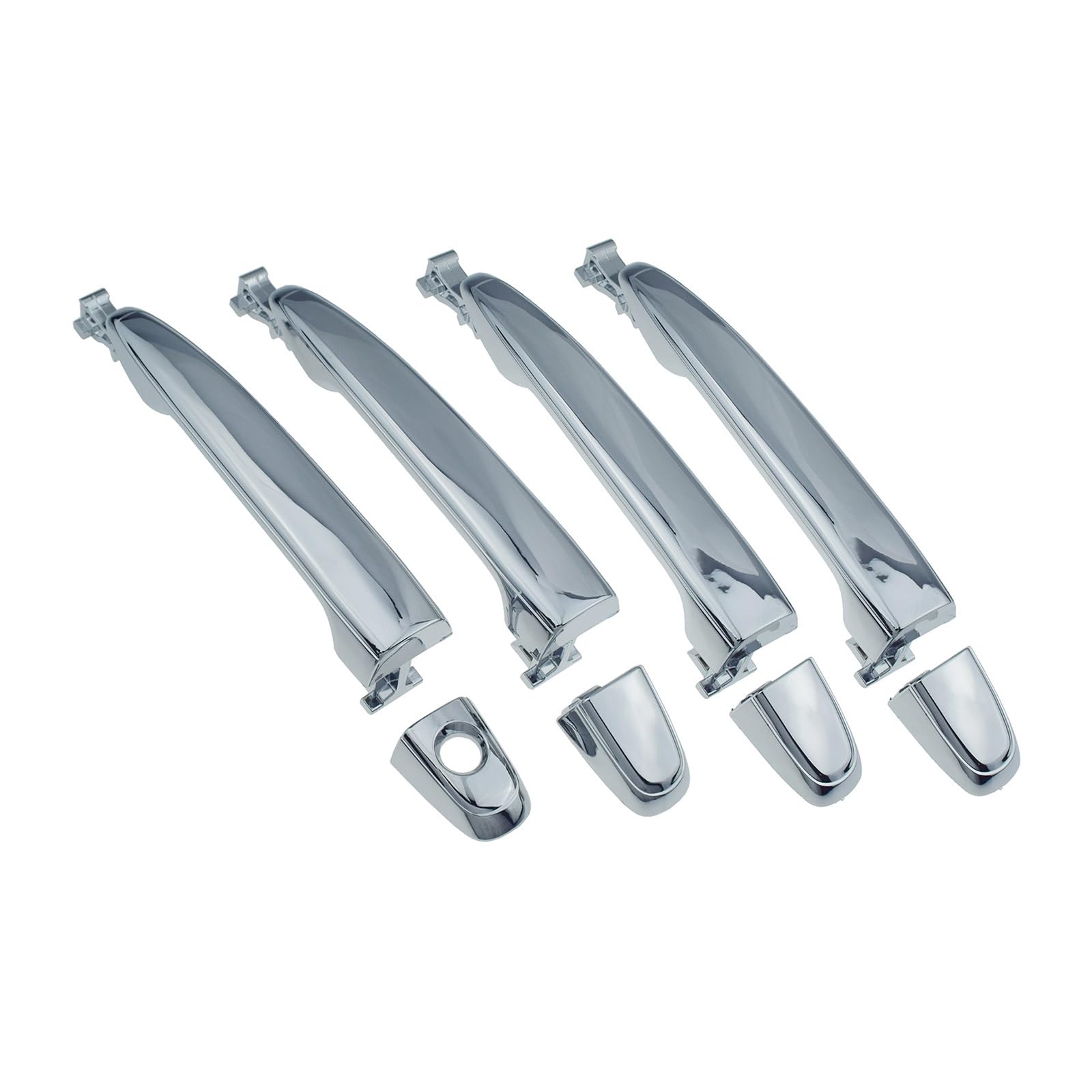 Dbckls 4Pcs A Kit Vehicle Exterior Outer Door Handle For Toyota For Camry For Highlander For Tacoma For 4Runner For Rx350 For Rx330 69211-35080 Exterior Door Handle Chrome(4Pcs A Kit)