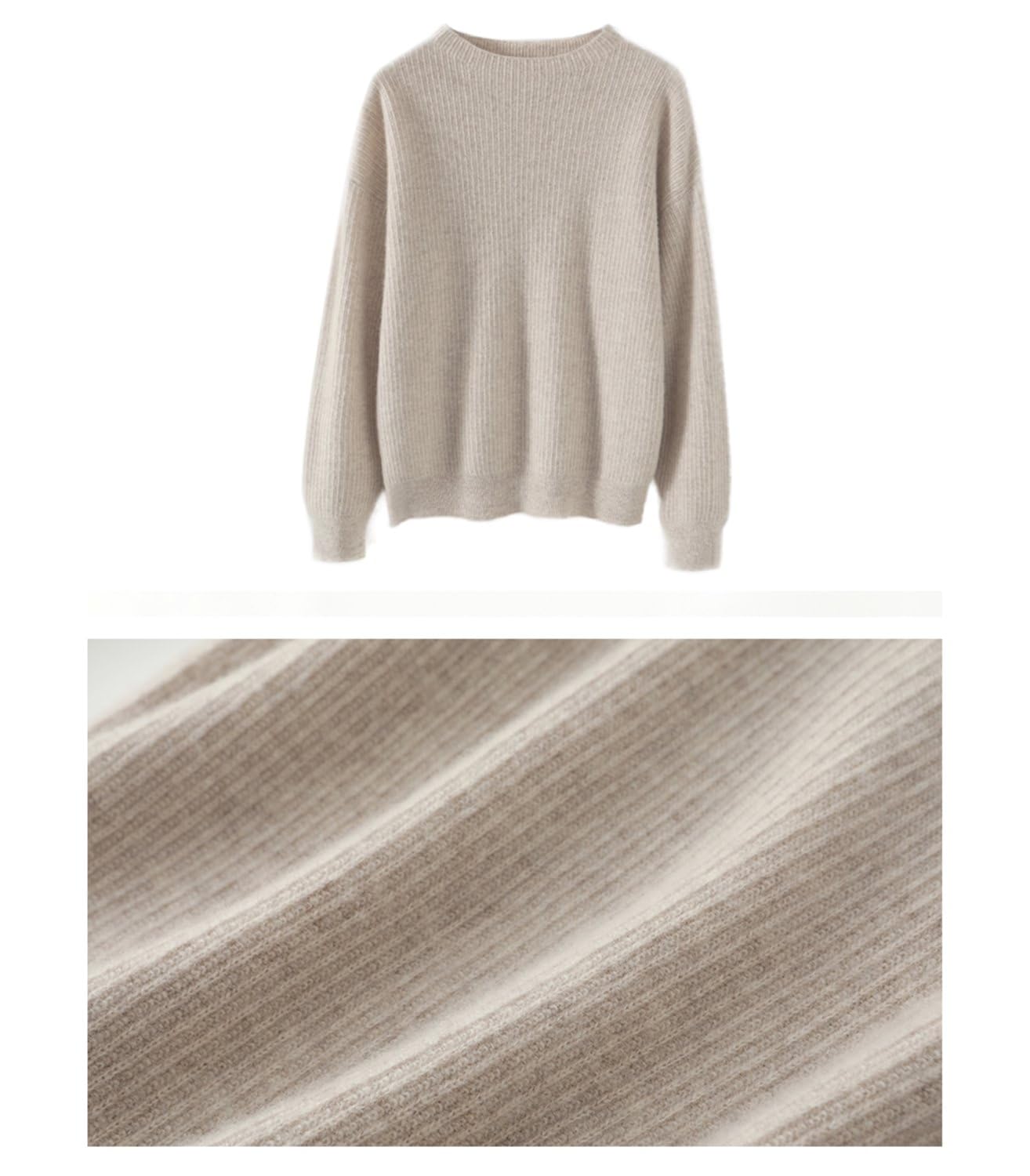 Autunno Inverno 100% Lana Merino Maglioni Donna O-Collo Off Spalla Manica Lavorata A Maglia Spessa Pullover Largo Top