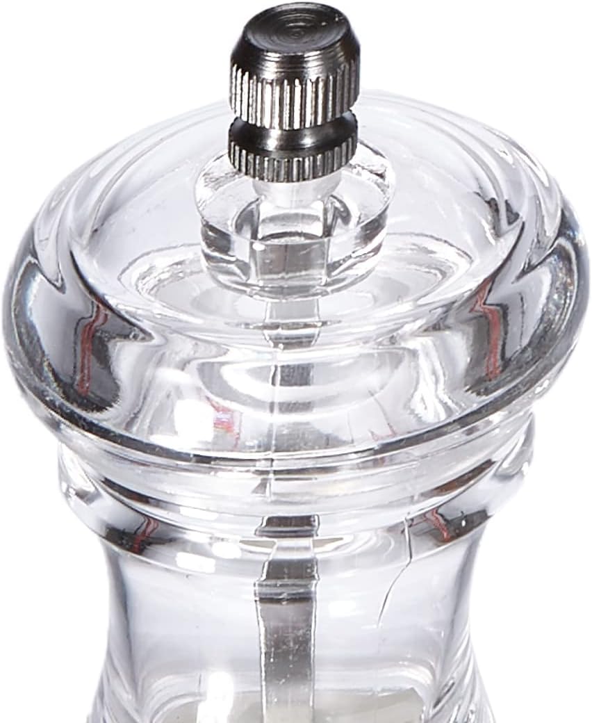 ILSA Acrylic Salt Mill Ceramic Grinder 10 cm